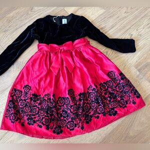 Rare editions velvet Christmas dress 5t